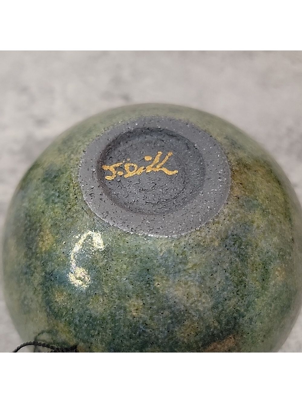 Artist signed Jeremy Diller dream jar raku potteryworks - Picture 4 of 7